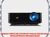 ViewSonic PJD6345 XGA 1024x768 DLP Projector with LAN Control Wired and Wireless LAN Display