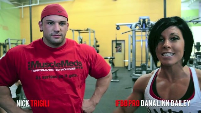 IFBB PRO DANA LINN BAILEY and NICK TRIGILI train shoulders