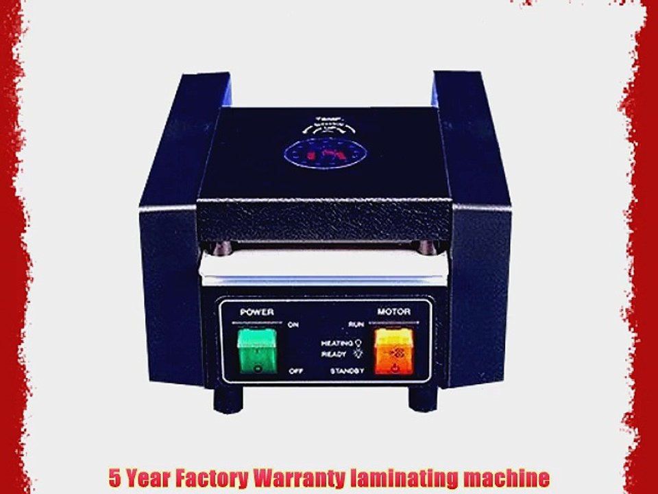 TLC 5000 Pouch Laminator 3-7/16 Hot Cold Thermal Laminating Corp 5 Year Warranty Laminating