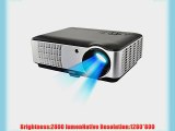 DBPOWER RRD8 New Multifunction Hd Home Theater Projector 2800 lumens 1280*800 Native ResolutionSupport