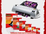 Scotch TL901 Thermal Laminator 2 Roller System with 110 Assorted Pouch Sizes