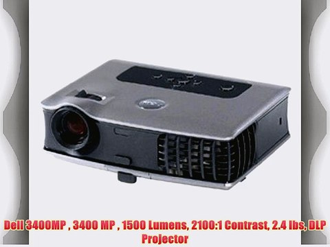Dell 3400MP 3400 MP 1500 Lumens 2100:1 Contrast 2.4 lbs DLP Projector