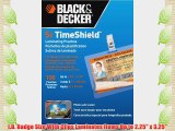 Black and Decker TimeShield Thermal Laminating Pouches ID Badge with Clips 5 mil - 100 Pack