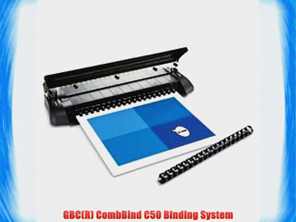 GBC(R) CombBind C50 Binding System video Dailymotion