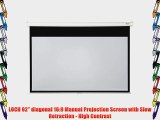 LOCH 92 diagonal 16:9 Manual Projection Screen with Slow Retraction - High Contrast