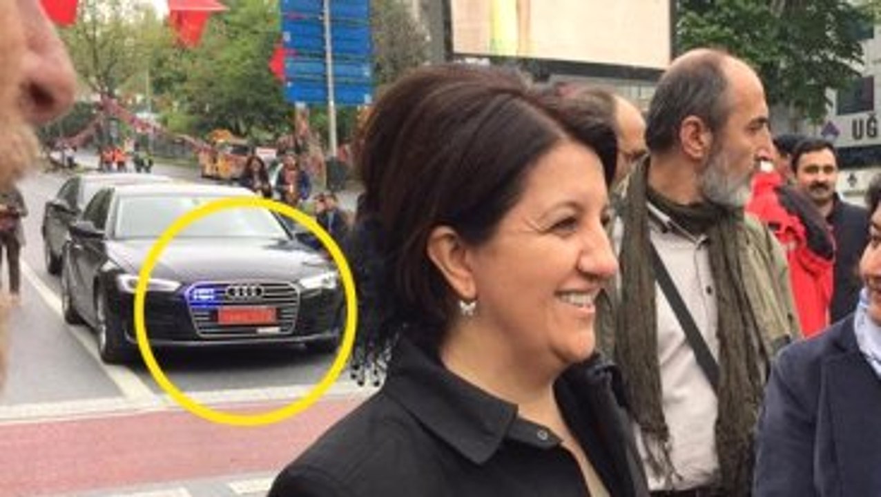 HDP'li Pervin Buldan, Beşiktaş'a Makam Aracıyla Geldi