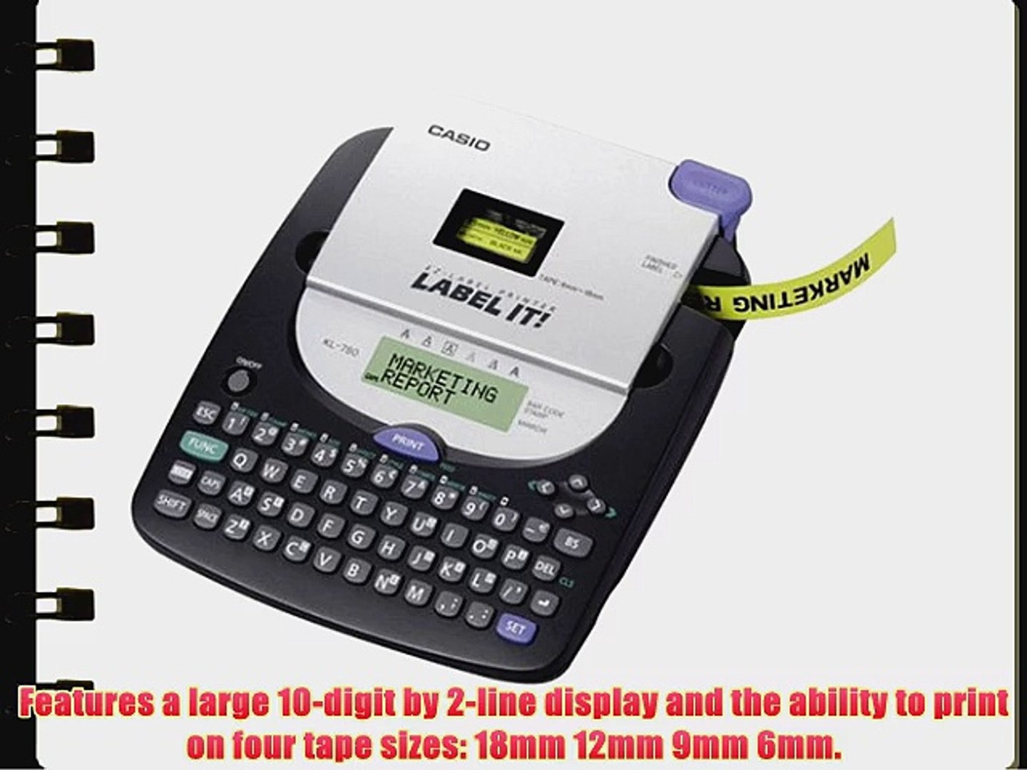 Casio KL-780 EZ Label Printer - video Dailymotion