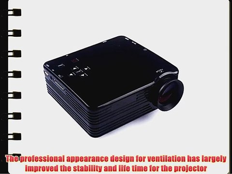 NEW Addao Portable Mini LED Projector Home Cinema Theater Support HDMI/AV/VGA/USB/SD20000 Hours