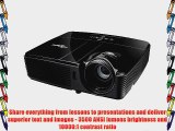 Optoma TW631-3D WXGA 3500 Lumen 3D Ready DLP Network Projector with HDMI