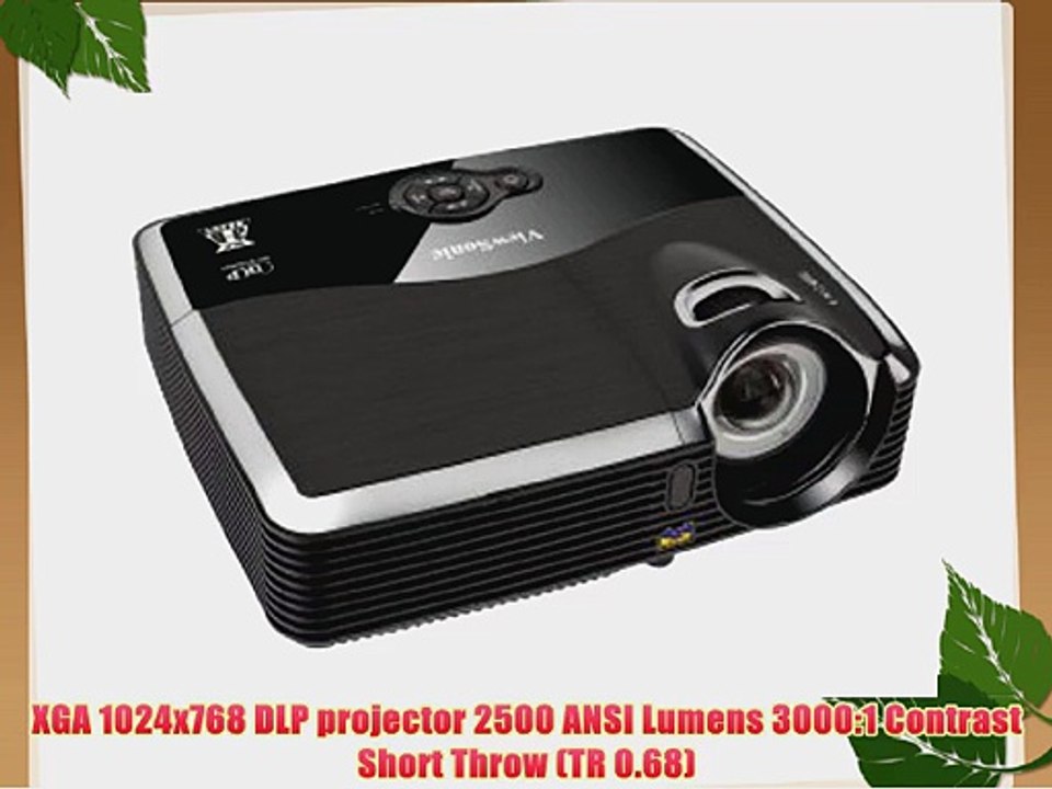 View Sonic PJD5353 1080p Front Projector 300 Inches - Black