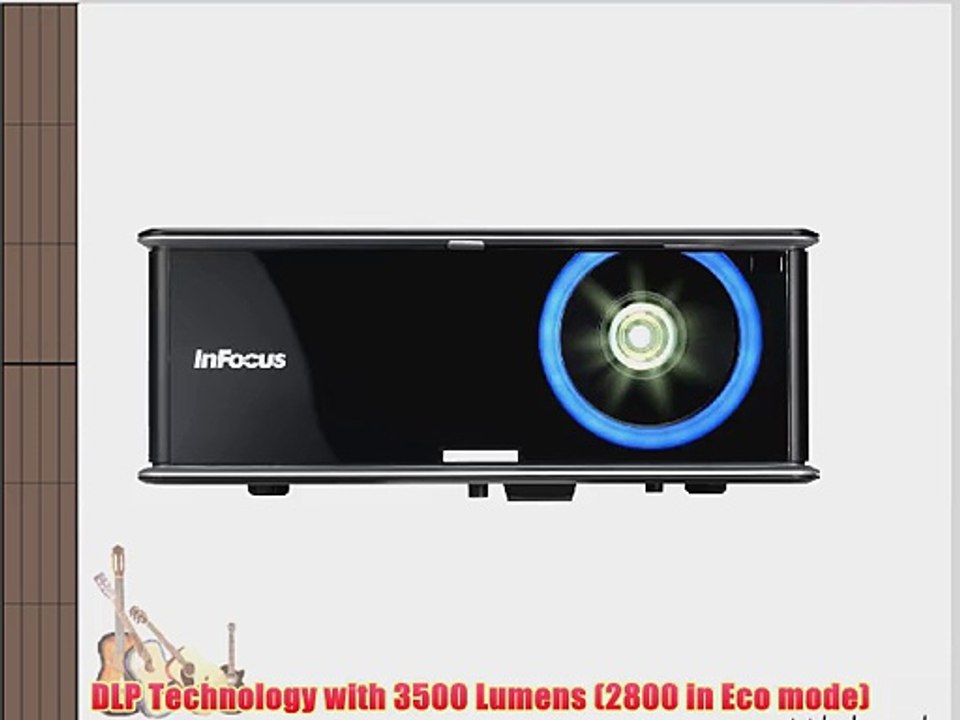 InFocus IN3114 Meeting Room DLP Projector Network capable 3D ready DisplayLink USB XGA 3500
