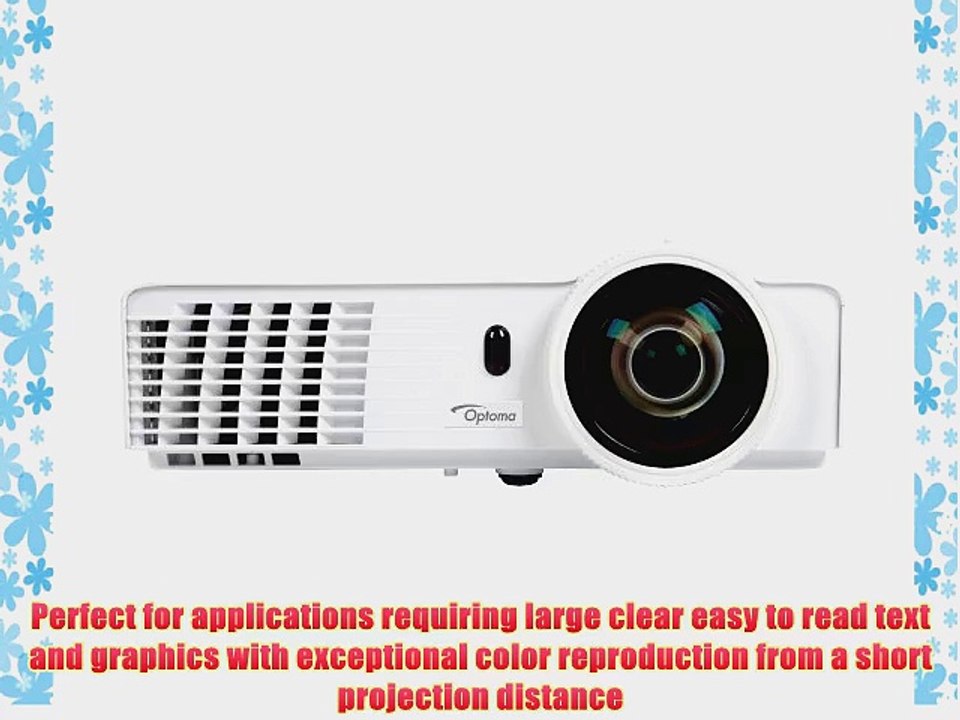 Optoma X306ST XGA 3200 Lumen Full 3D DLP Short Throw Network Projector with HDMI