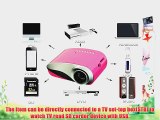 Aketek Newest LCD Home Theater Cinema projector LED Multimedia Portable Video Pico Micro Small