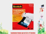 Scotch(TM) Thermal Laminating Pouches 8.9 Inches x 11.4 Inches 150 Pouches (Package include