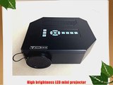 Aketek Mini Led Projector Home Theater LED Projector Support HDMI VGA AV USB HDMI Portable