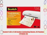 Scotch 11.45 x 17.48 Inches Laminating Sheets 25 Pouches (TP3856-25)