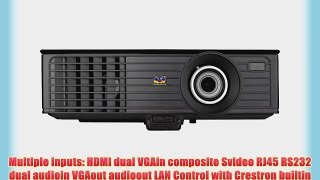 View Sonic PJD6553W 1080p Front Projector 300 Inches - Black