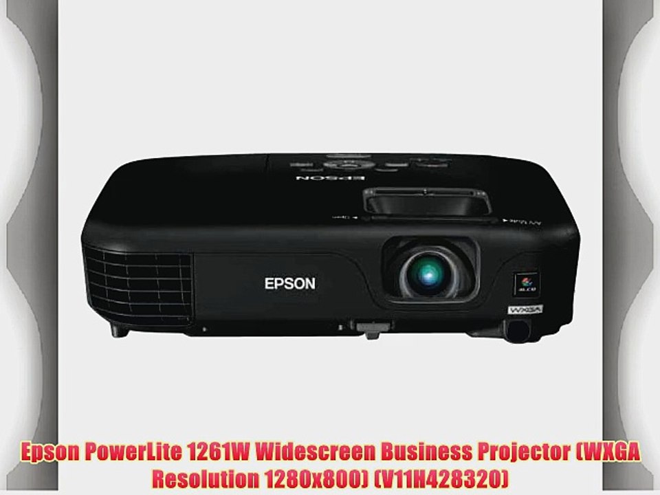 Epson PowerLite 1261W Widescreen Business Projector (WXGA Resolution 1280x800) (V11H428320)