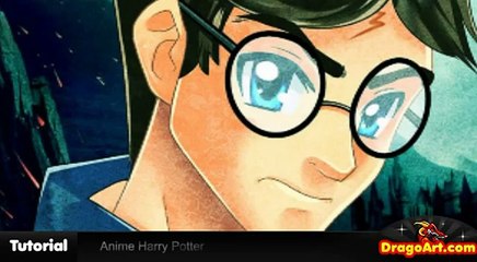 How to Draw Anime Harry Potter, Harry Potter, Step by Step
