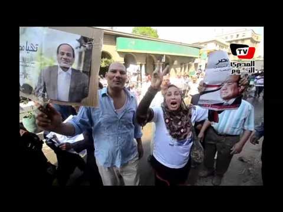 عمال «غزل المحلة» في مسيرة مؤيدة للسيسي: بالروح بالدم نفديك يا سيسي