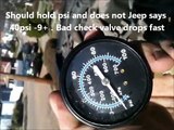 Jeep Cherokee Fuel Check Valve Test And Fix