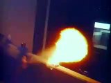 Extreme flamethrowers - dangerous games with fire