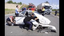 Manavgat D400'de Meydana Gelen Kazada 4 Kişi Yaralandı