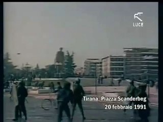 Albanian fall of communism 1991