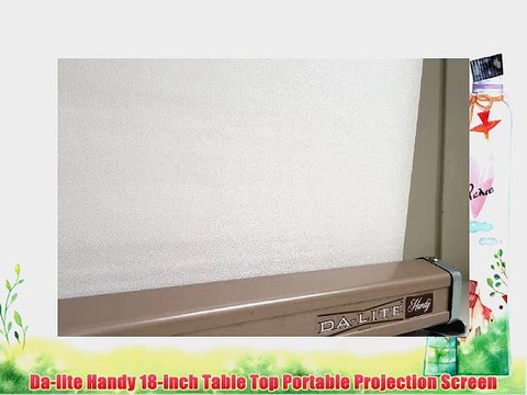 Da-lite Handy 18-inch Table Top Portable Projection Screen