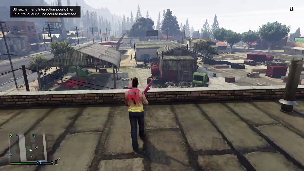 [GTAV] Jump over a man !