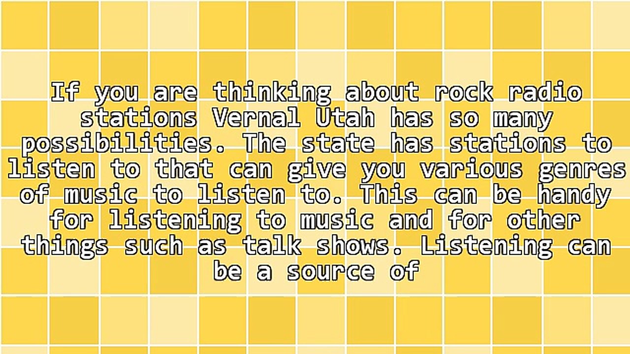 If You Are Desiring Rock Radio Stations Vernal Utah Has So Many Possibilities