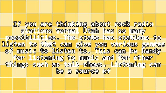 If You Are Desiring Rock Radio Stations Vernal Utah Has So Many Possibilities
