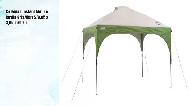 Coleman Instant Abri de jardin Gris/Vert S/3,05 x