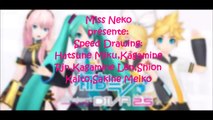 •Speed Drawing• Hatsune Miku, Kagamine Rin,Kagamine Len,Shion Kaito et Sakine Meiko