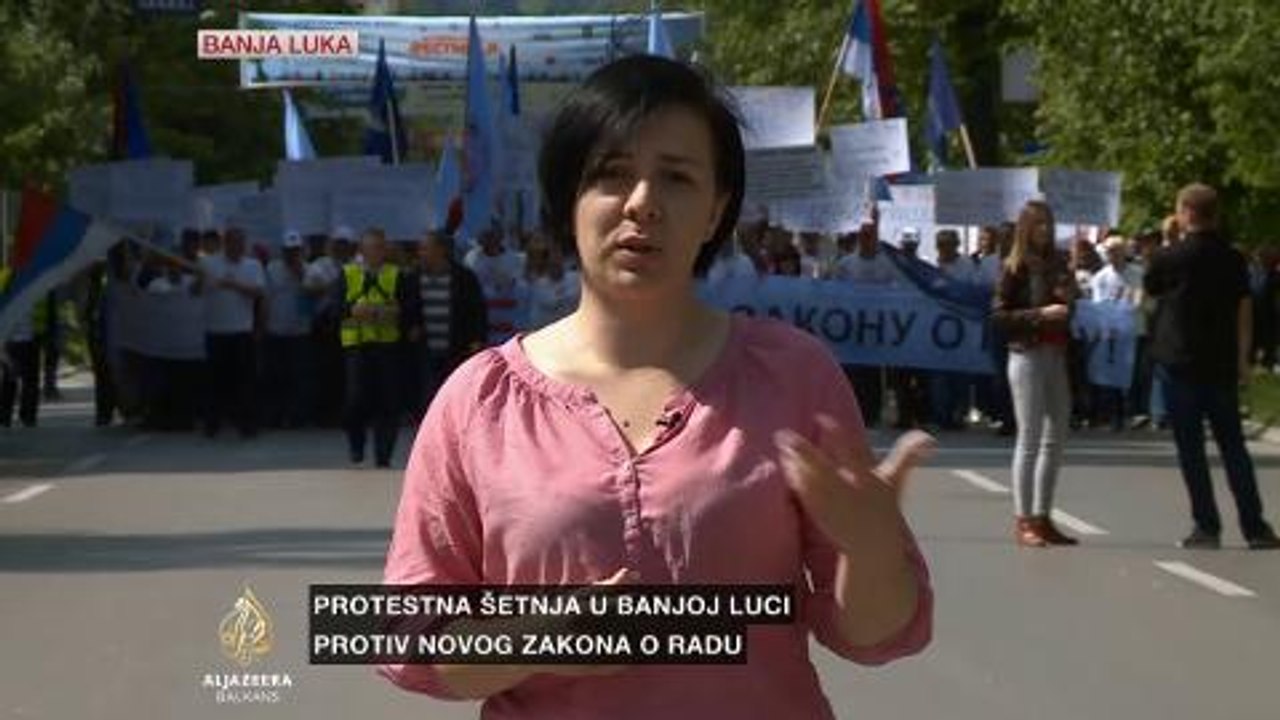 Smiljanić o protestu sindikarta u Banjaluci