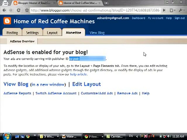 Earn From Google Adsense