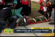 Simulacro de sismo se realizó hoy en Colegio Militar Leoncio Prado