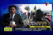 Arequipa: continúan enfrentamientos por proyecto Tía María