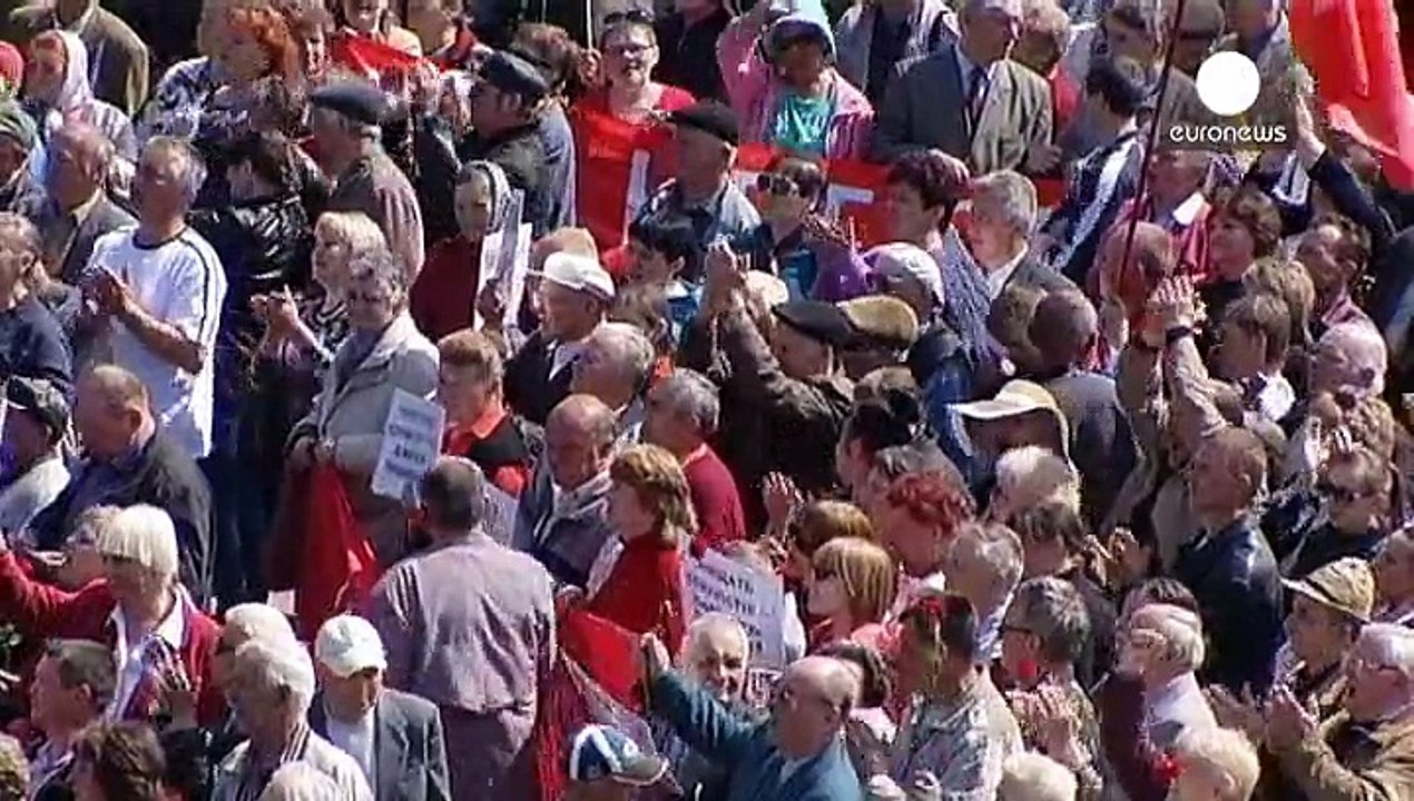 1. Mai in Kiew: Nationalisten stören KP-Demonstration