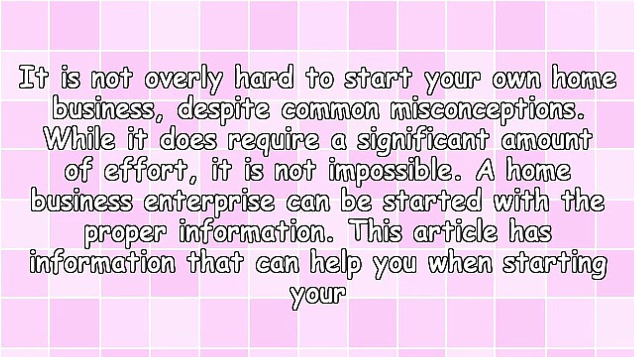 Getting The Assistance To Open Your Own Home Business Enterprise