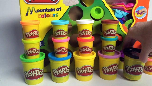 Play Doh Mountain of Colours Playset Hasbro Toys Playdough Rainbow Shapes and Molds