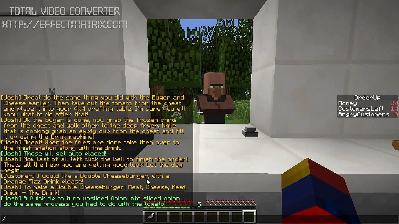 Minecraft - FIRST DAY AT MCDONALDS! - Order Up Custom Map (Minecraft Roleplay) (1)