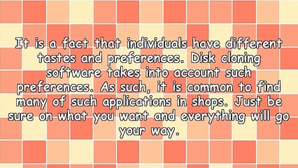 More About Disk Cloning Software