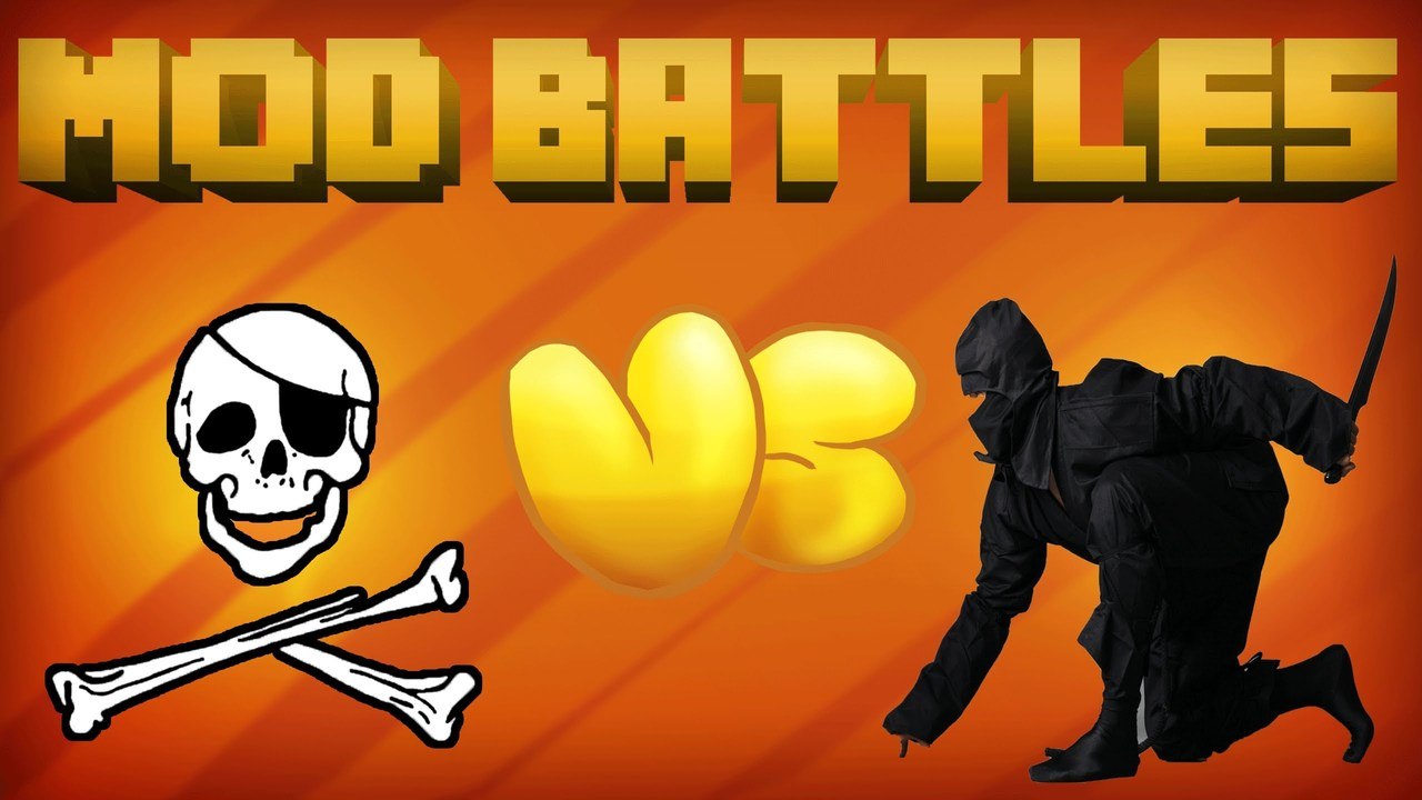 NINJA MOD vs PIRATES MOD - Mod vs Mod - MINECRAFT MOD BATTLES (Ep. 4)