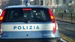 Italian policeman using a mobile phone while driving