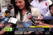 Arequipa: atacan propiedad privada en medio de protestas contra proyecto Tía María