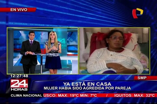 Mujer que fue golpeada salvajemente por su pareja recibió alta médica