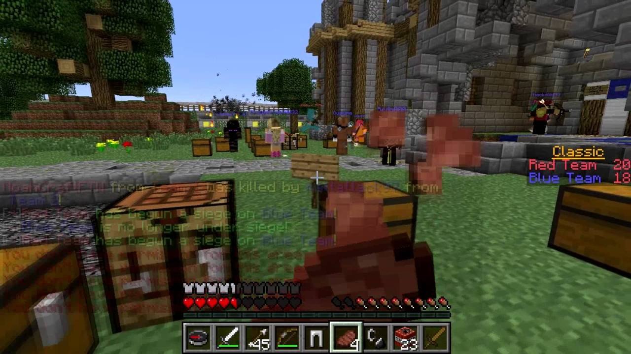 Minecrat Castle Siege Minigame - BLOW IT ALL!! W/ JeromeASF NoahcraftFTW and Rusher