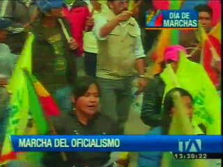 Marcha auspiciada por el Gobierno