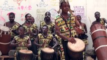 djembe precaution (Unity Drum, in Cape Coast, Ghana)